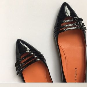 Leather Via Spiga pointed toe flats